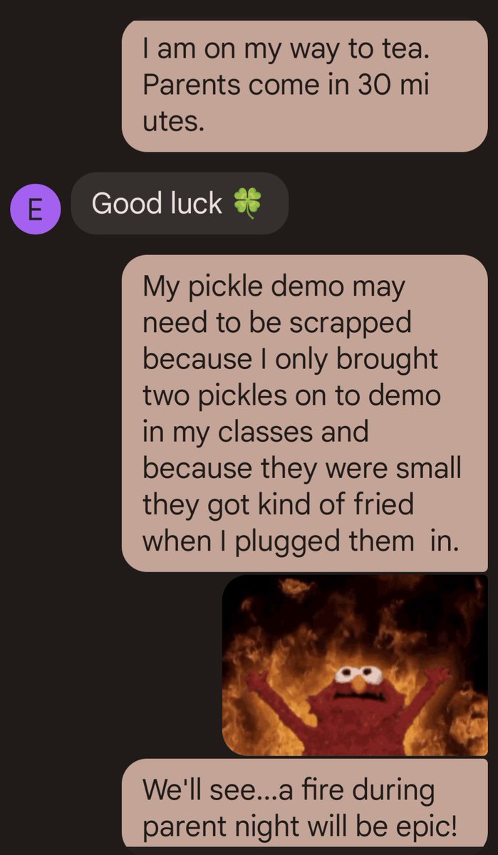 Messaging with my partner as I sat at school waiting for parent Open House night to begin tonight. #teachers