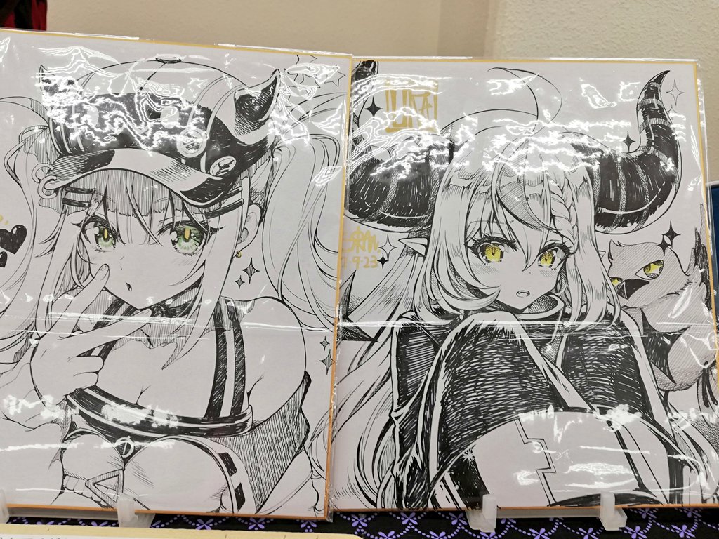 横浜マリネリア #スーパーヒロインタイム
ギリギリ設営完了しました!配置は原神01-02
色紙は入札終了時間がそれぞれ違いますので現地でお確かめください (13:00から15分おき)
#SHT #常闇トワ #ナヒーダ #ラプラスダークネス