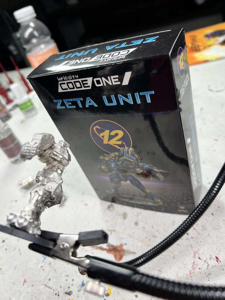 HistConflicts's tweet photo. This TAG (tactical armored gear) is pure metal. Luckily I have a helping hand clamp #InfinityCodeOne #InfinityN4 #miniaturepainting #miniaturegames #wargames #corvusbelli #corvusbelliInfinity @corvusbelli_ #infinitythegame https://t.co/GUaprCsgy8