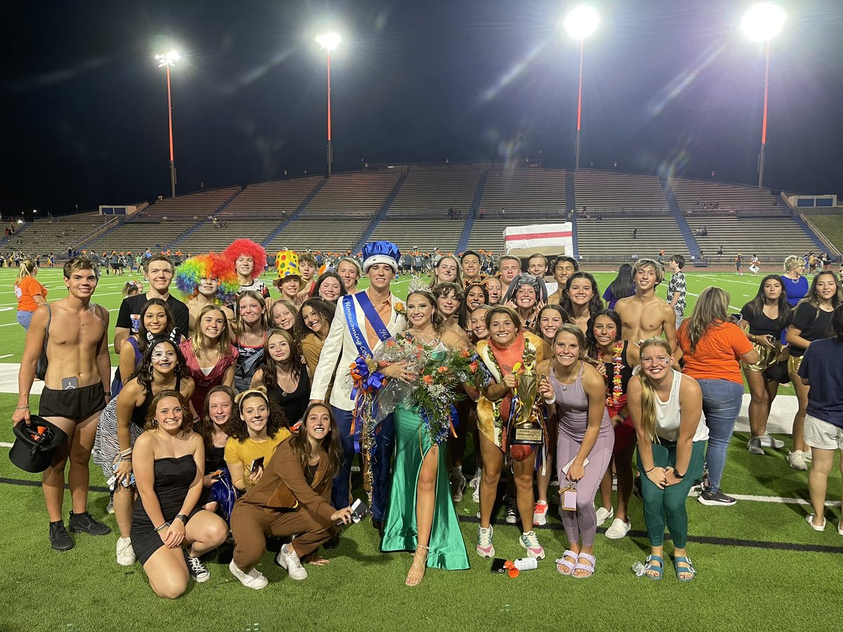 Central Bobcat Swimming earned Most Spirited Group and our very own Creed Thompson and Haley Wroblewski were named Homecoming King and Queen! Great night for Central Swimming - Sic’em Cats, Tizzy Ra! <a href="/CentralCan/">Central Affairs</a> <a href="/SAISD_Athletics/">San Angelo ISD Athletics</a> <a href="/SanAngeloISD/">San Angelo ISD</a>