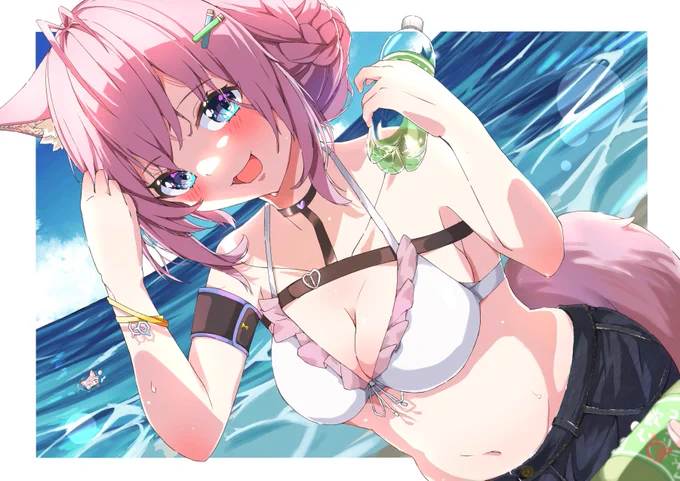 こよちゃん!#夏が終わりそうだし今年描いた水着絵を貼ろう 
