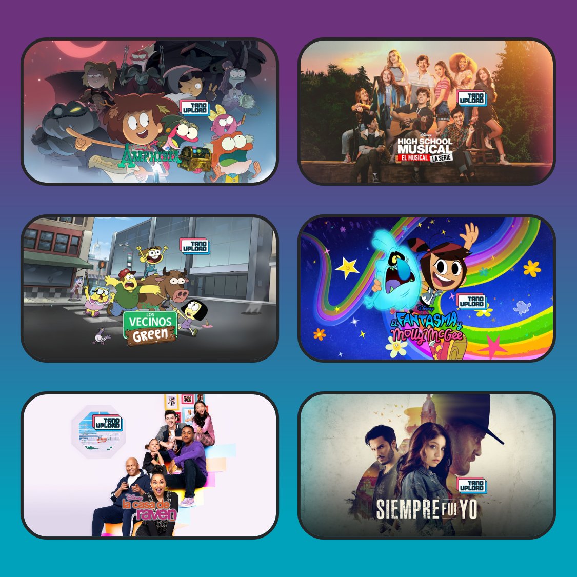 TanoUpload's tweet photo. ¿Qué hay de #nuevoentanoupload?
#amphibia últimos episodios
#hsmtmts nuevos episodios
#losvecinosgreen temporada 3
#elfantasmaymollymcgee nueva serie
#lacasaderaven nuevos episodios
#siemprefuiyo detrás de la historia
Disponibles para ver y descargar en https://t.co/uhtCsDZYsm https://t.co/syoEKl07vw