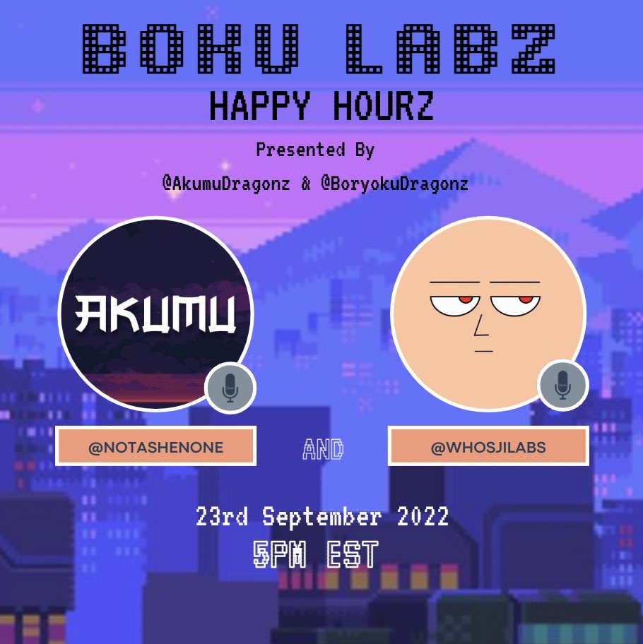 Set your reminders for the 23rd at 5PM EST for our AMA with <a href="/WhosjiLabs/">WhosjiLabs</a> 🖼️

We’ll be discussing 1/1 art, mint specifics, utility, web3 creative growth strategies, team &amp; much more! 🎙️

x.com/i/spaces/1vOGw…