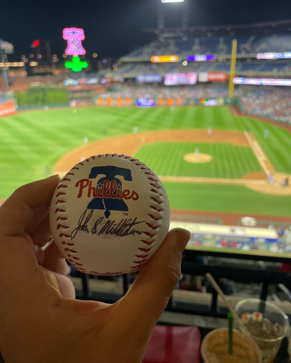 Bpetersen510's tweet photo. Thank you John Middleton, @PhandemicKrew , and @Phillies for a much needed incredible night. This was one of those night I will never forget. ❤️⚾️ #LetsGoPhillies #RingTheBell https://t.co/9bPSj9QLMD
