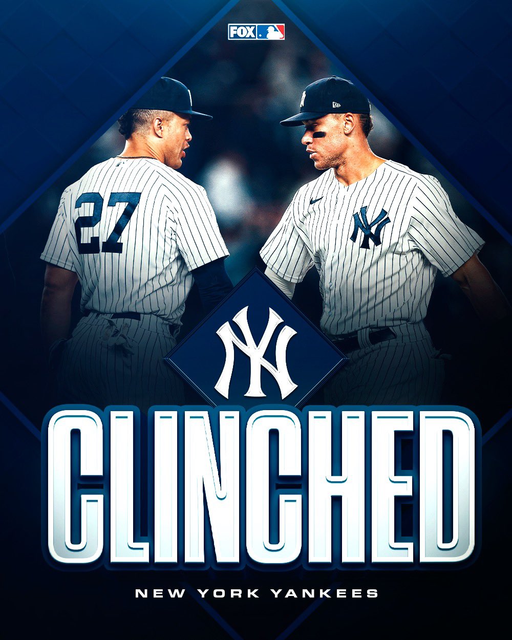 FOX Sports: MLB on X: The Yankees have punched their ticket to the  postseason! ✔️🎟  / X