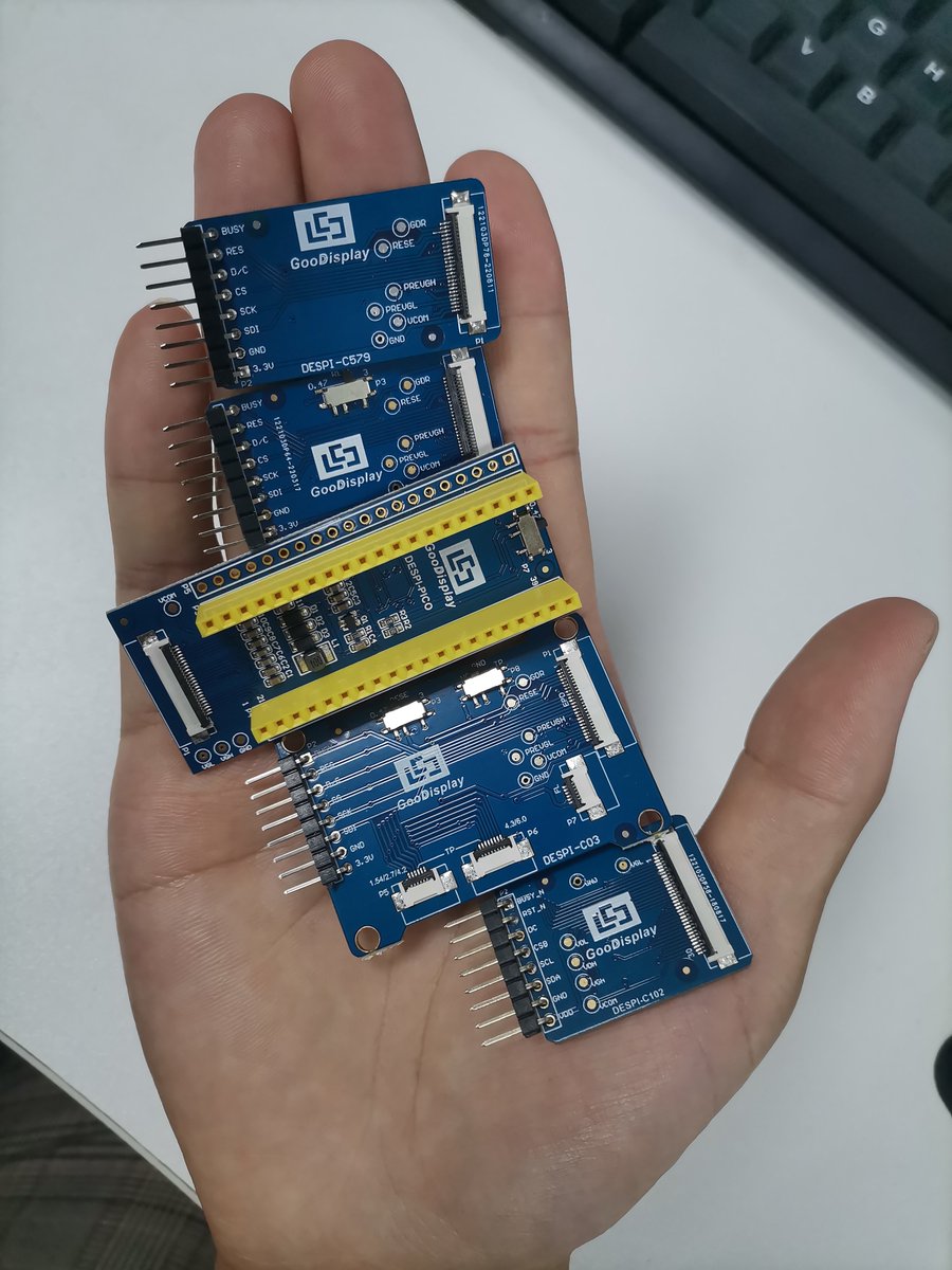 GoodDisplayCN's tweet photo. Adapter for 5.79 inch e-paper display is also coming soon. 6.99 USD/pcs
Now I've got a handful of different adapters.
#24pin #30pin #epaper https://t.co/TueTsowFTE