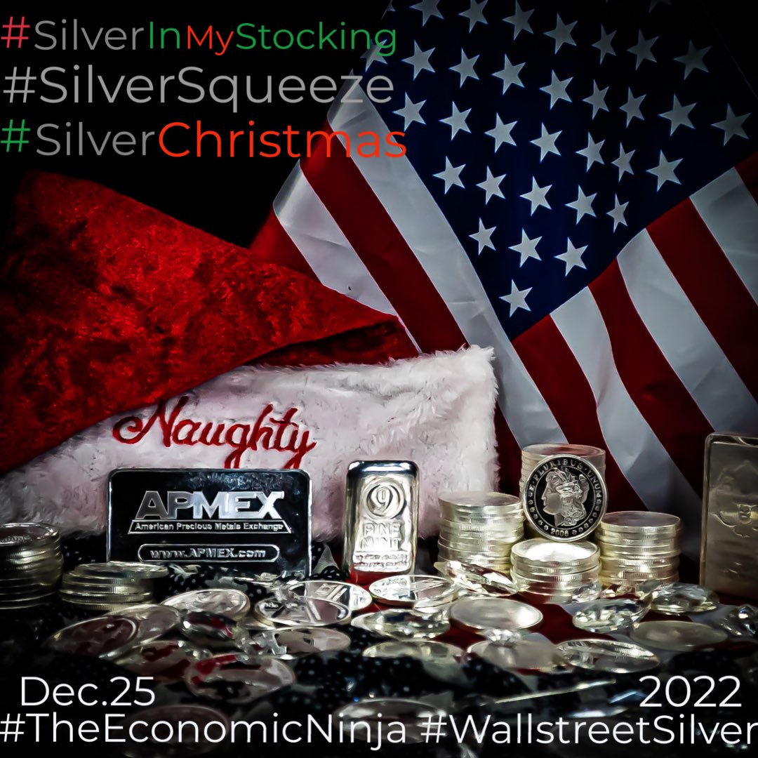 hobotographer's tweet photo. #SilverInMyStocking #SilverChristmas #TheEconomicNinja #WallstreetSivler #silversupply #Silverking #picoftheday #proudAmerican #christmasisclose #Blackfriday #Holidayseasos #seasonsgreetings https://t.co/C6j5DnqcvH