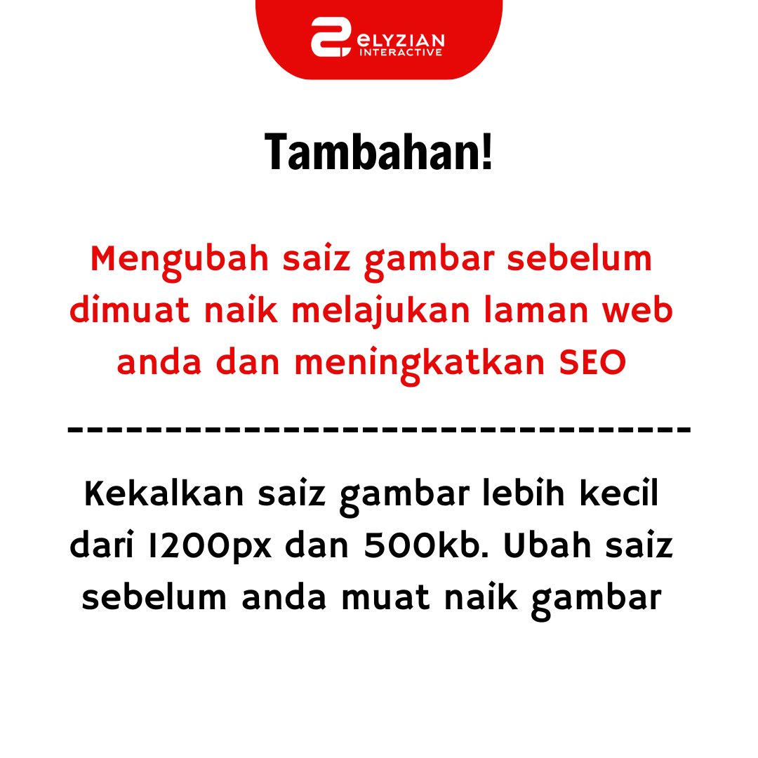 _elyzian's tweet photo. Tajuk Gambar Asas SEO.

Like, share dan tag rakan anda jika bermanfaat. https://t.co/rtlIaO23NR