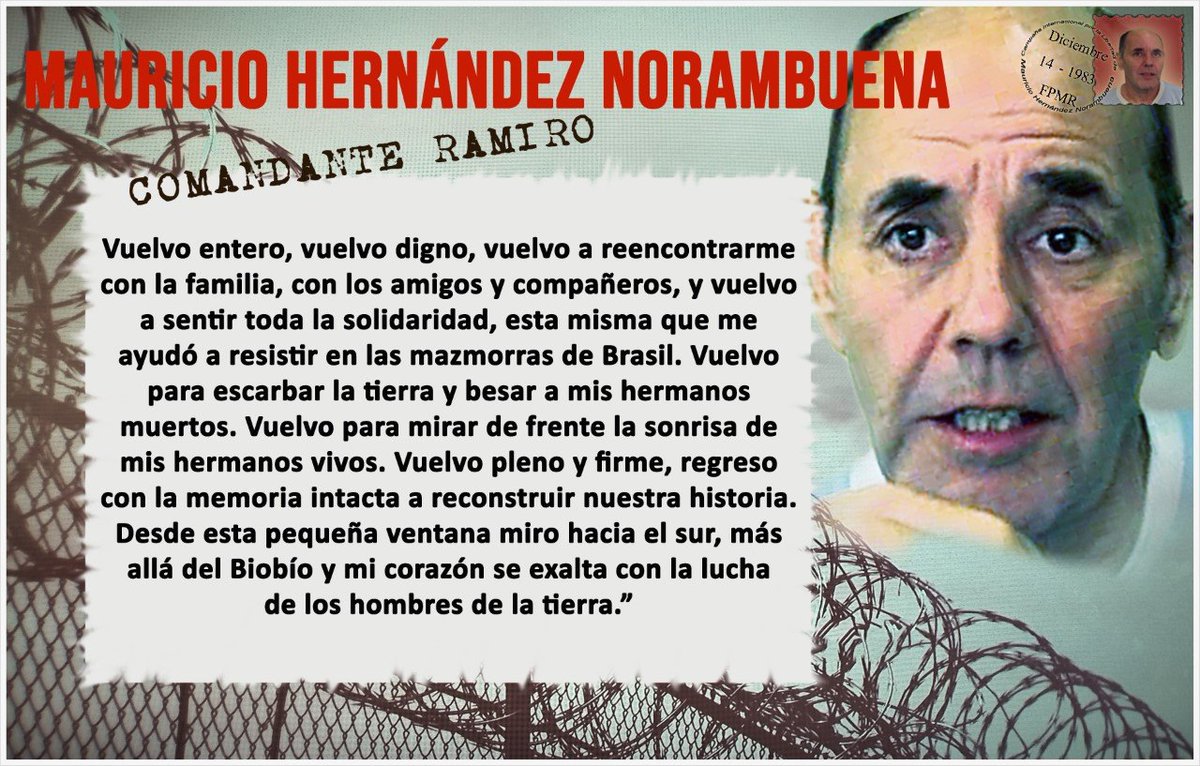 Ankuwillka_Auka's tweet photo. Mauricio Hernández Norambuena 20 años de encarcelamiento inhumano!!
RESISTENCIA, REBELDIA, LUCHA Y LIBERTAD!!
#RamiroTeQueremosLibre
#LibertadALxsPresxsSubversivxs
#RamiroALaKalle
#LibertadALxsPPAnarquistxs
#LibertadALxsPPM https://t.co/3aIQNdnk7h