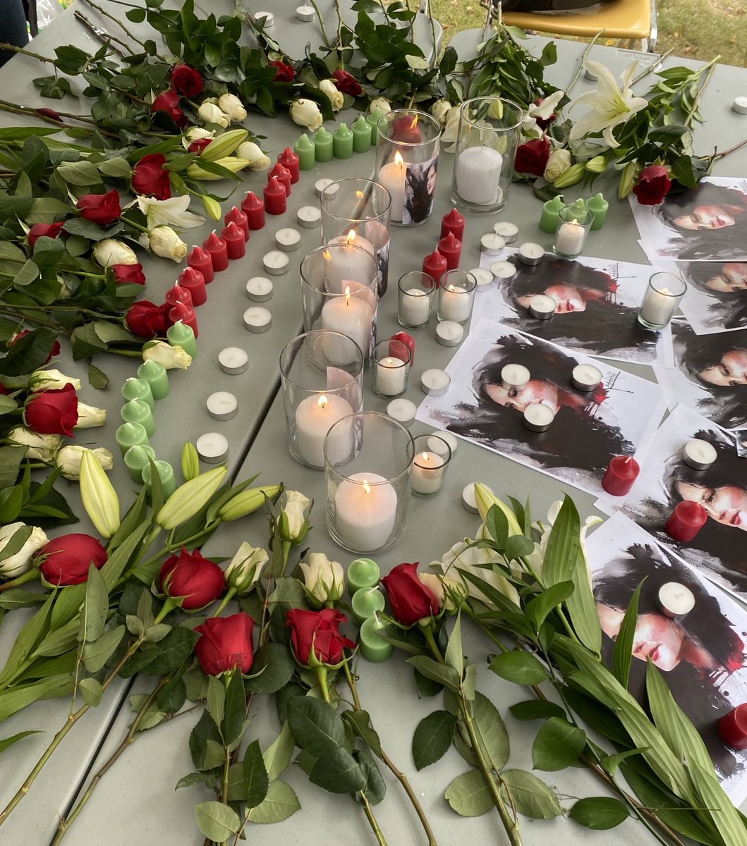 IscUof's tweet photo. Thanks to everyone who showed up today to share these sad days. The Iranian student council of #USask condemns the police brutality that lead to the death of a 22 year old girl. #MahsaAmini  #iran #مهسا_امینی #GSA #protest @GSA_USask @usask @USSUExec https://t.co/Q951erABeP