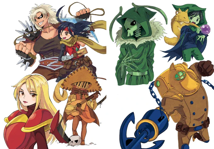 ショベルナイトの再…ではなく2019年に出したイラスト本の描き下ろしからのものなので、ここでは初出しかもです。BS率が高い!闇の従者率も高い!好きなのですよ闇の従者… 
