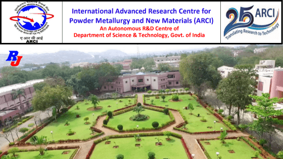 Regular Scientists Position in International Advanced Research Centre (ARCI), Hyderabad