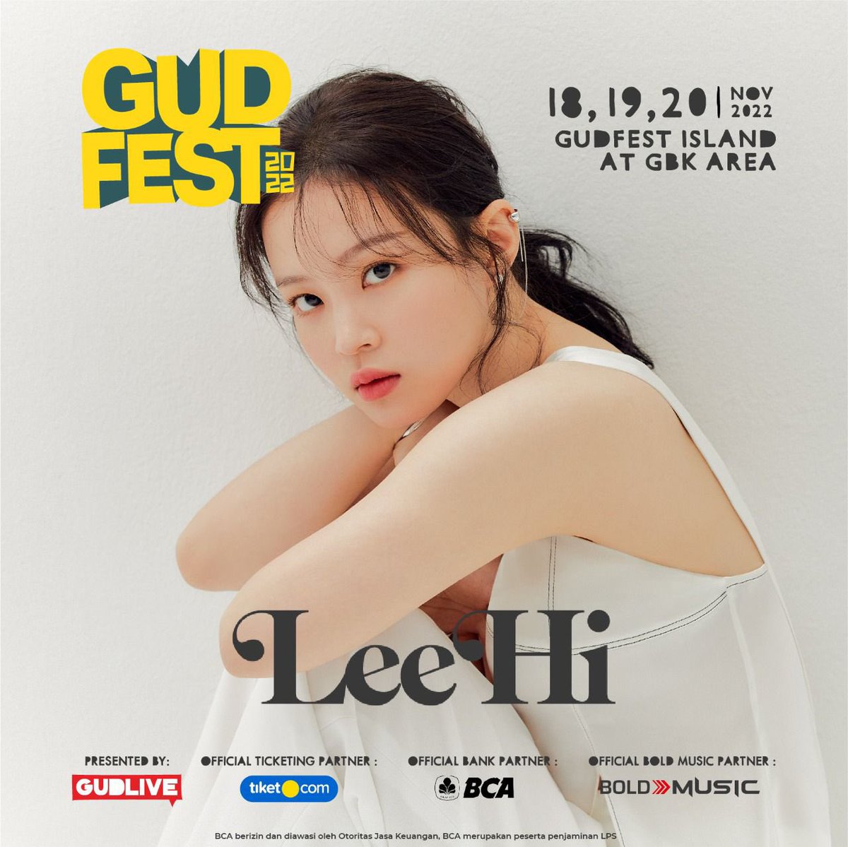 [이하이 (LeeHi)] GUDFEST 2022 Jakarta, get ready for LeeHi! See you guys soon on Nov 18th at GBK Area! Ticket is available on tiket.com @leehi_hi #이하이 #LeeHi #GUDFEST2022 #AOMG