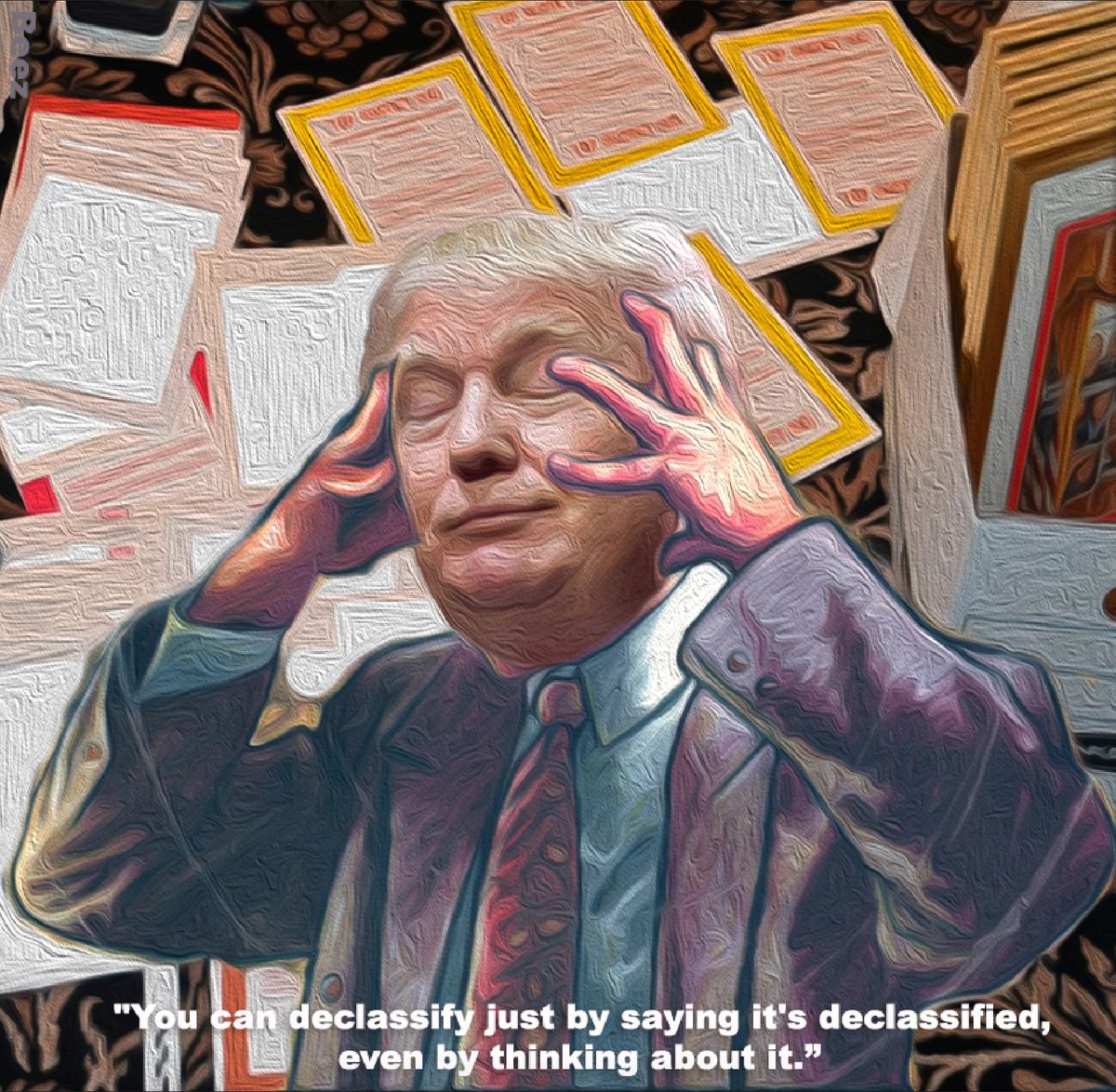 BeezMcKeever's tweet photo. Professor X President declassifies top secret documents with his mind!
#trumpdeclassifies #declassified #mindcontroldeclassification https://t.co/9ZDKASKnnQ