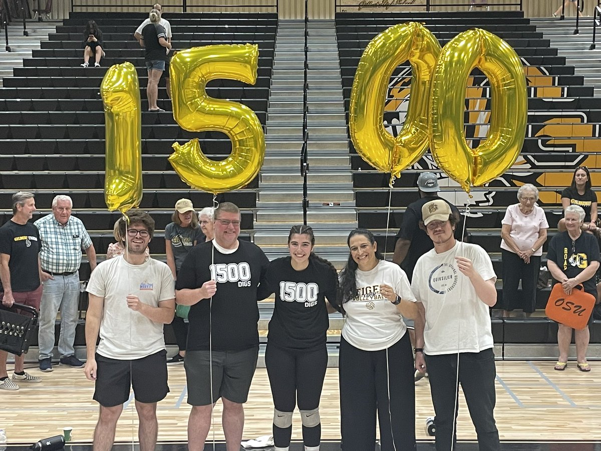 Gilbert_Tigers's tweet photo. Congratulations Kenzie Schoenhardt on surpassing 1500 career digs. 🐯🏐 #CanYouDigIt #NotoriousDIG https://t.co/hLGeLcshin