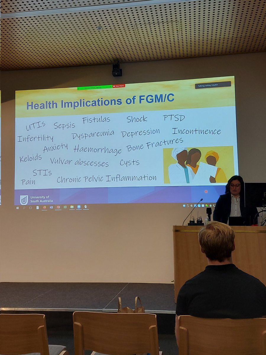 Julie Fleet (@drjuliefleet) on Twitter photo Awesome presentation by <a href="/MonicaPilarDiaz/">Monica Diaz</a> what factors affect the experiences of women with #FGM/C - What women want. A global issue. Partnering with women and community to develop cultural education #HBIresearch <a href="/UniversitySA/">UniSA</a> <a href="/DrAngelaBrown/">Angela Brown</a> Awesome presentation by <a href="/MonicaPilarDiaz/">Monica Diaz</a> what factors affect the experiences of women with #FGM/C - What women want. A global issue. Partnering with women and community to develop cultural education #HBIresearch <a href="/UniversitySA/">UniSA</a> <a href="/DrAngelaBrown/">Angela Brown</a>