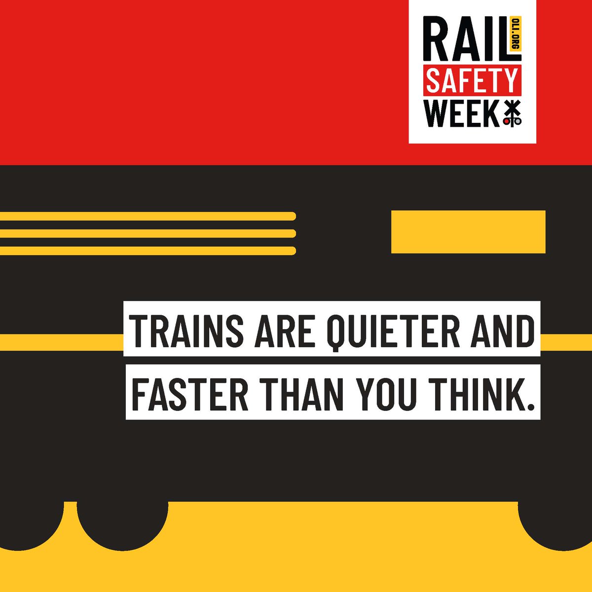 Think you’ll always hear a train coming? Think again. See tracks? Think train. Help us #STOPTrackTragedies during #RailSafetyWeek!