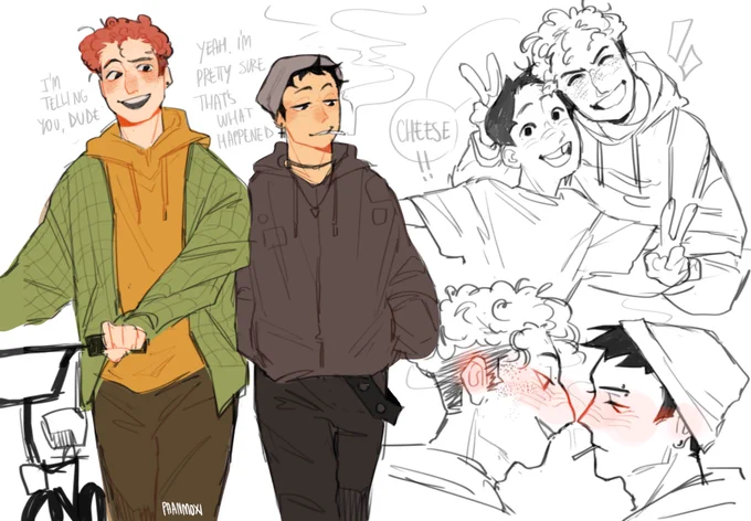 #spstyle ft ike from a fic i was reading were kyle was new on town and stan was one of the goths instead😢 