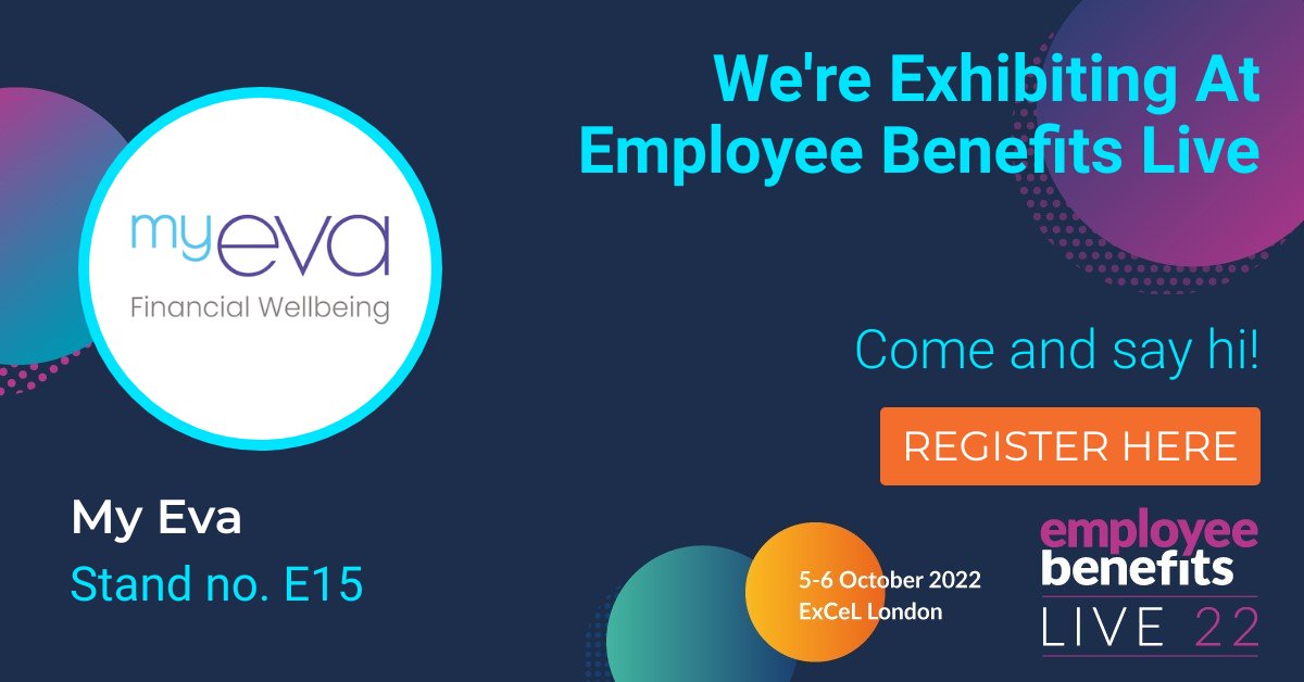 MyEva_app's tweet photo. MyEva helps your employees take control of their finances and improve their retirement outcomes. Come and see Daniel and Zoe for a friendly chat at Employee Benefits Live (Stand E15) on 5-6 October at Excel, London. Register here ➡️ https://t.co/a9fRlILlA6 🧙‍♀️🎰😄 https://t.co/oup1tE4FkP