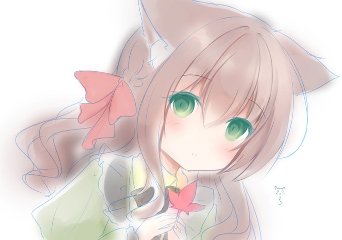 たまにふわふわな雰囲気のイラストも描きたくなる・・・🎨 