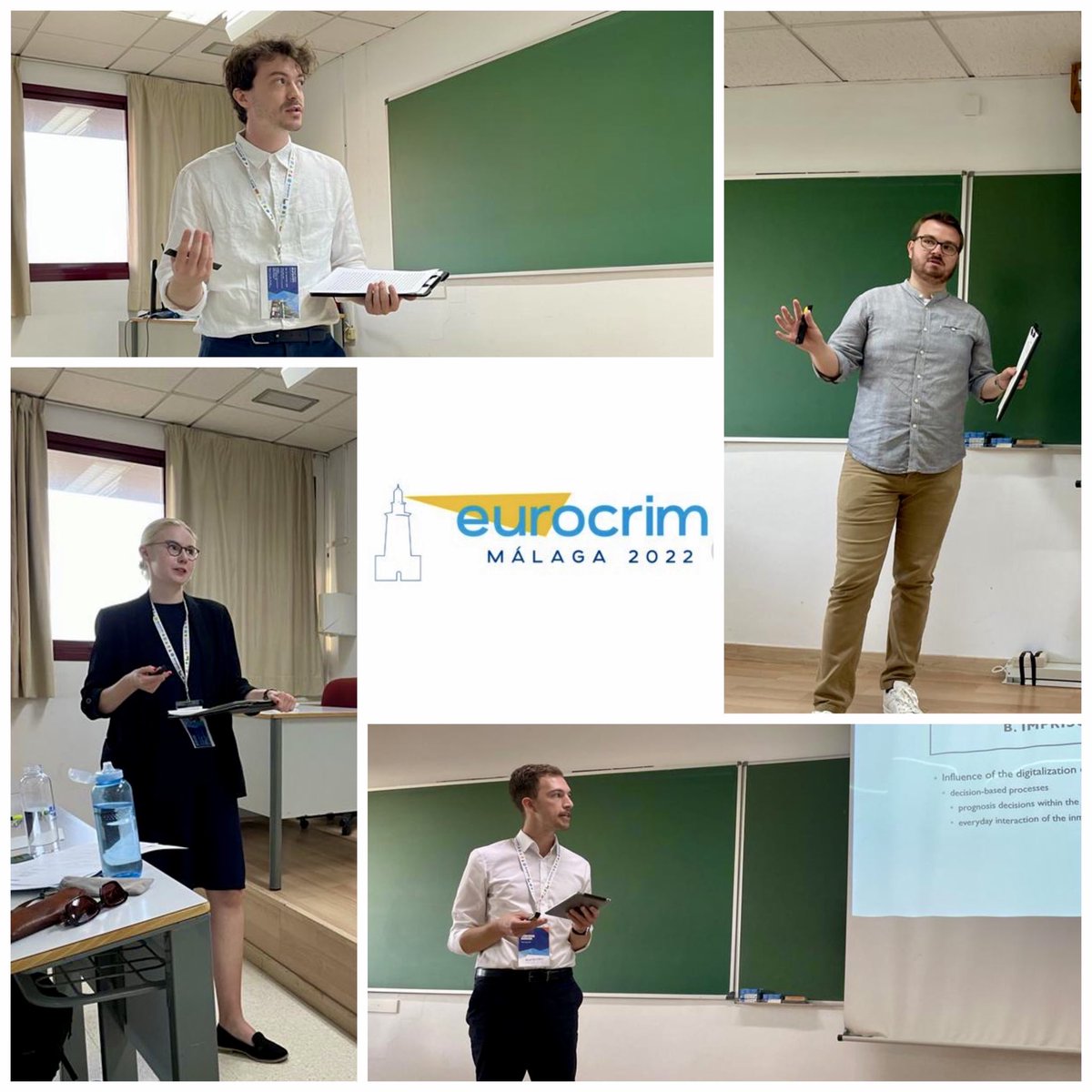 Katrin Höffler (@katrinhoeffler) on Twitter photo Heute wurde es ernst! Panel zu „Criminal Law and Social Control in the Digital Era“ - bestes Team der Welt plädiert für kritische Begleitung durch die Kriminologie. <a href="/esc_eurocrim/">European Society of Criminology</a> <a href="/felix_butz/">Felix Butz</a> #criminology Heute wurde es ernst! Panel zu „Criminal Law and Social Control in the Digital Era“ - bestes Team der Welt plädiert für kritische Begleitung durch die Kriminologie. <a href="/esc_eurocrim/">European Society of Criminology</a> <a href="/felix_butz/">Felix Butz</a> #criminology