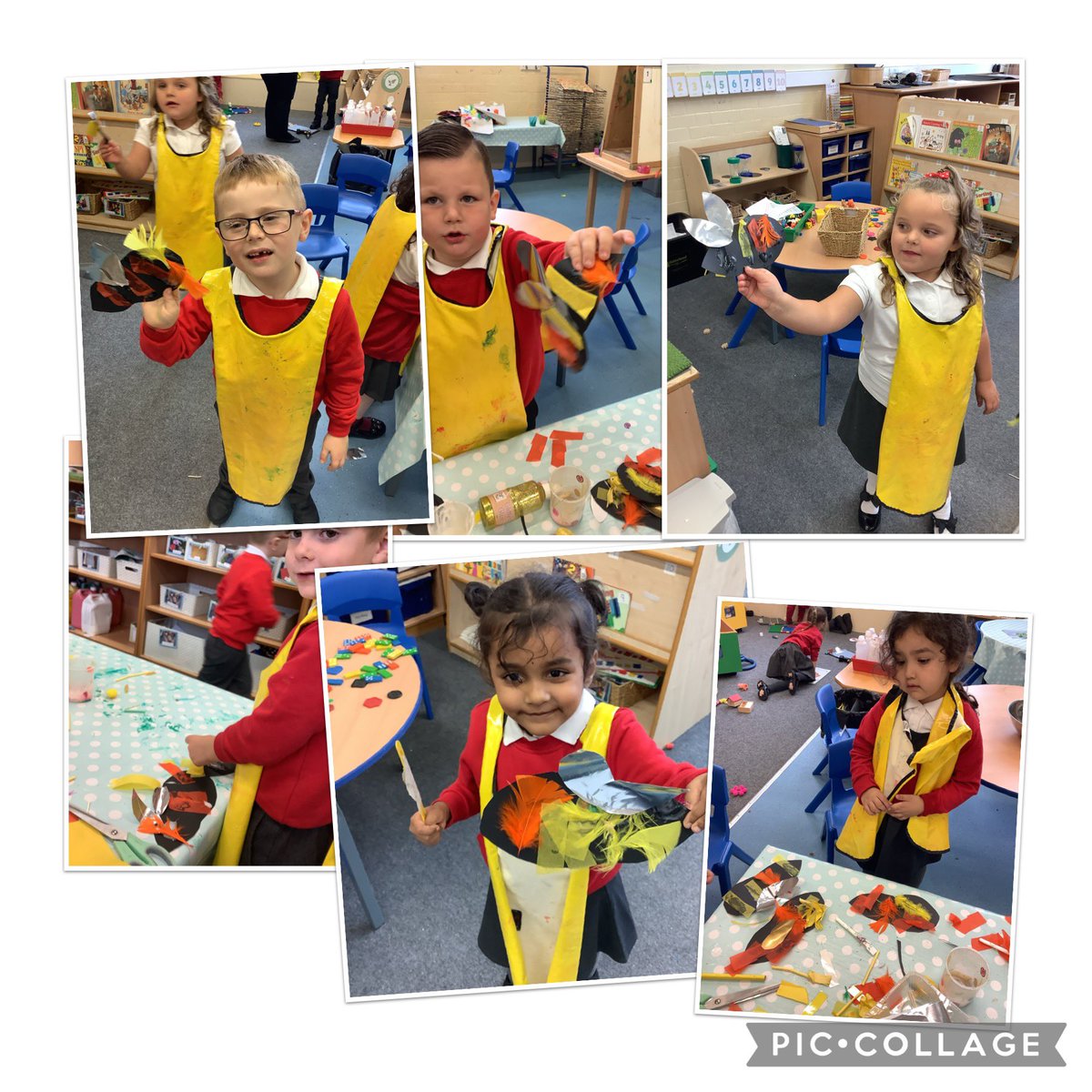 Reception have enjoyed making a ‘Busy Bee’ for our display using different materials. @FallaParkSchool @Miss_Carr_Falla <a href="/MissBrent/">Miss Brent</a>