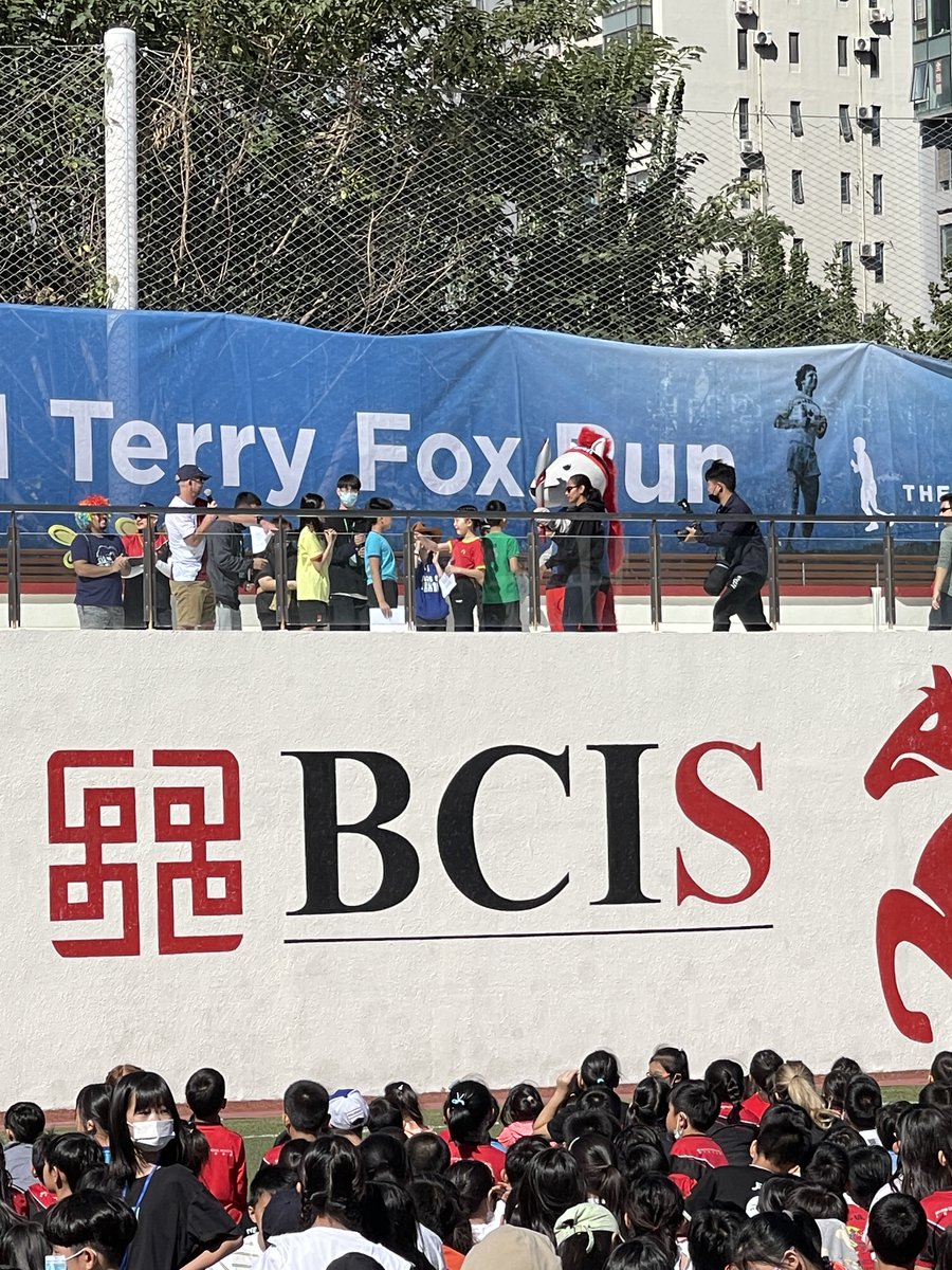 BCISonline's tweet photo. Terry Fox Run today at BCIS! Good community fun for the good of all! #BCISCommunity #BCISpirit https://t.co/0oEi270uxj