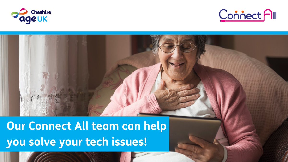 Do you have a friend or relative who could benefit from learning how to use technology? Perhaps you may like a little bit of guidance with a new device?

Give Connect All a call on 01606 720 431 to see how we can help you today.

Find out more  👉 bit.ly/3ro9g4q