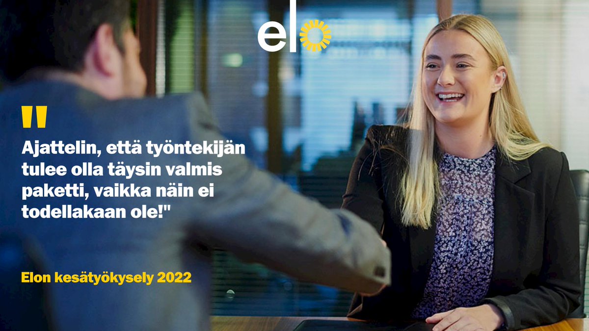 Elon kesätyökyselun mukaan positiivisimmat kokemukset ovat syntyneet hyvästä työyhteisöstä, oppimisesta, asiakaspalvelutehtävistä ja onnistumisen tunteista. Merkittävimpänä kehittämiskohteena monet vastaajat pitivät työtehtäviin perehdyttämistä.
elo.fi/fi-fi/elomedia…
