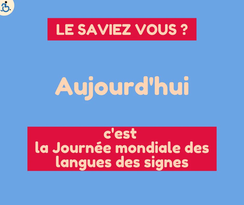 N'oubliez pas ! Aujourd'hui c'est la journée mondiale des #languesignes #langue #signes
Bon weekend à vous ! 😉