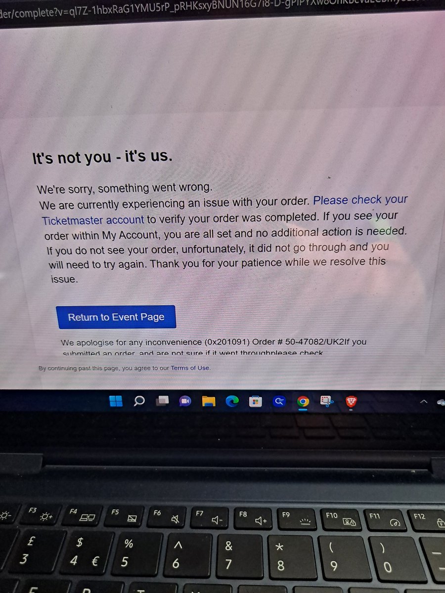markbrennan2006's tweet photo. @TMIrelandHelp once again I can't purchase tickets to an event through your site(and you are a site for event booking). And you are charging me 10% of ticket price as a service charge too????? My brother got same message https://t.co/UZSvXfeMio