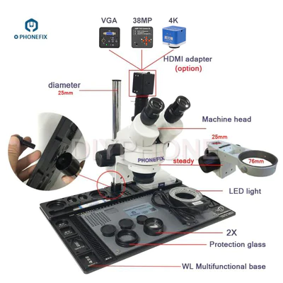 weikexiu's tweet image. 3.5X-90X Trinocular Microscope with aluminum alloy Soldering Pad.from China phonefix team. #trinocularmicroscope #microscope #phonefix #repair