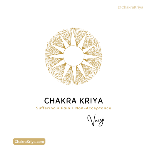ChakraKriya's tweet photo. Chakra Kriya 🧘   Suffering = Pain + Non-Acceptance.  #ChakraKriya  #Healing #Kriya   #throatchakra #throatchakrahealing #vishuddha #vishuddhachakra #energyblocks #chakrahealing #chakrabalancing #chakras #meditation #meditate #dailymeditation #meditatedaily #wellnessjourney https://t.co/1DqIMSZkKF