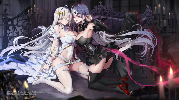アズールレーン5周年記念イラスト集に白エムデン×黒エムデンで参加させていただきました
長いようであっという間の5周年本当におめでとうございます!! 