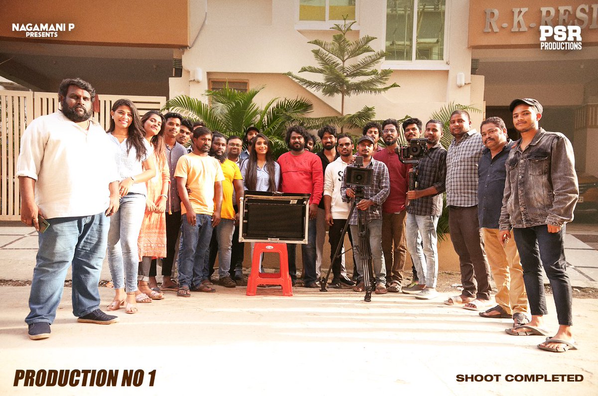 Maniraj_P's tweet photo. Finally shoot done successfully ❤️
We are coming soon..
#NagamaniP Presents @PsrProdoffl ‘s #ProductionNo1 Featuring @PridvirajrajB &amp; @anumehta660
✍🏻 &amp; 🎬@Maniraj_P
🎥 @Burst_Of_Light
✂️ @akshayraj_c
💰 @PraveenaShivraj
@PRDuddiSreenu https://t.co/ddfvDjLUM2