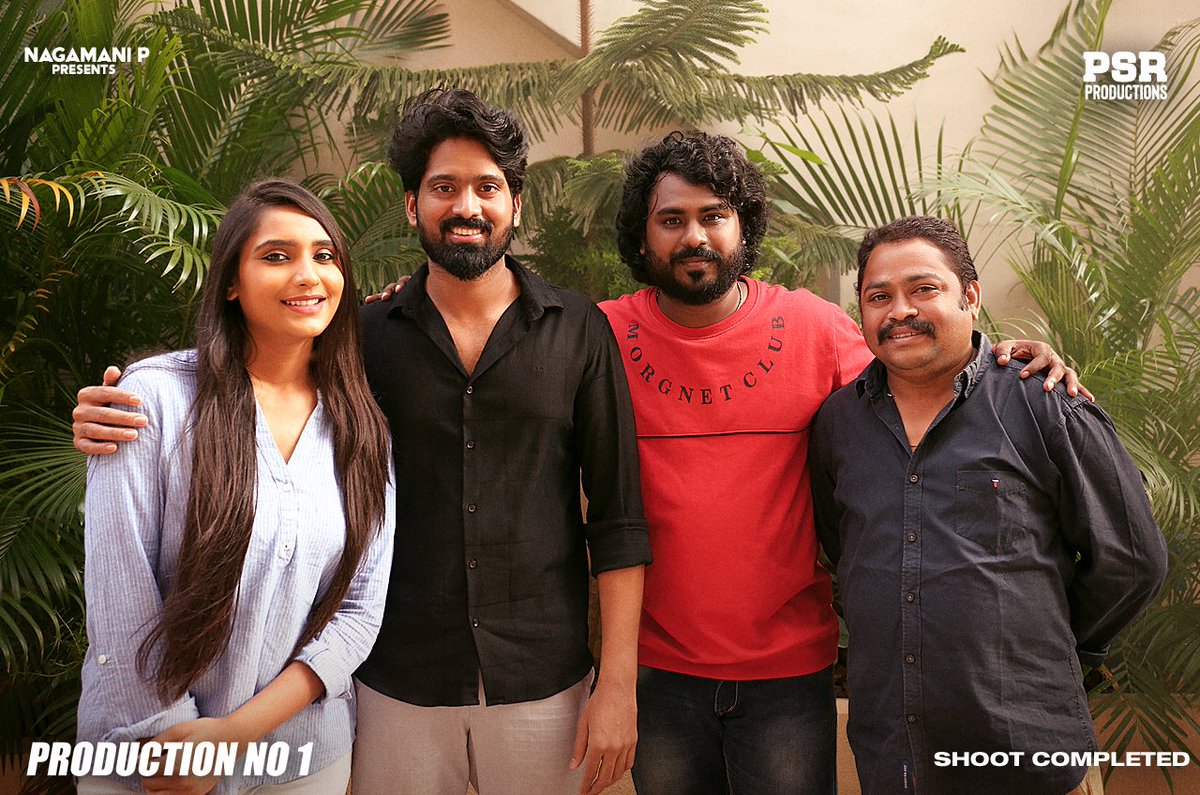Maniraj_P's tweet photo. Finally shoot done successfully ❤️
We are coming soon..
#NagamaniP Presents @PsrProdoffl ‘s #ProductionNo1 Featuring @PridvirajrajB &amp; @anumehta660
✍🏻 &amp; 🎬@Maniraj_P
🎥 @Burst_Of_Light
✂️ @akshayraj_c
💰 @PraveenaShivraj
@PRDuddiSreenu https://t.co/ddfvDjLUM2