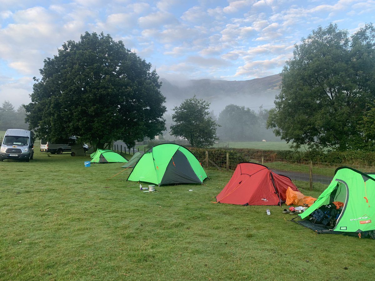 DofEWyedean's tweet photo. Bright morning for day two of the Silver Expedition. @WyedeanSchool #dryingoff #bigclimbahead https://t.co/j0GwW8R8tL