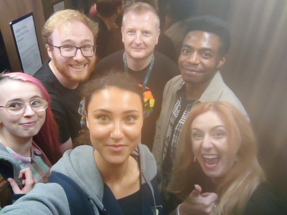 long_pointer's tweet image. When the lift door opens and you see this lot staring back at you