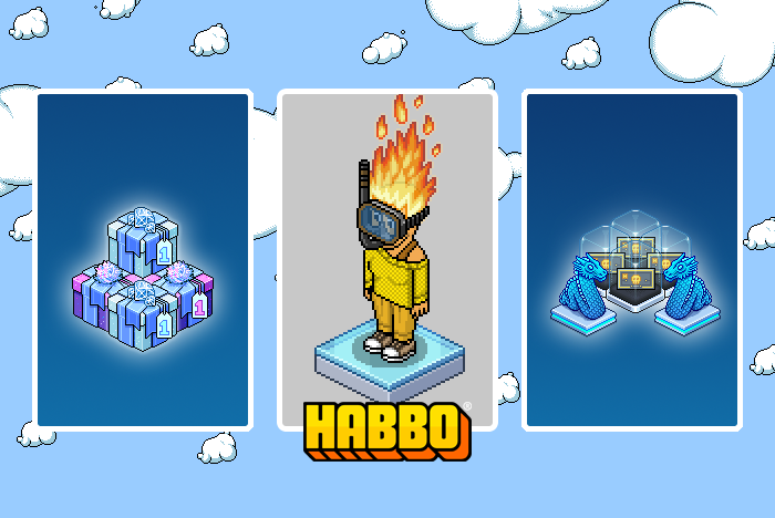 Habbo's tweet photo. 𝗣𝗿𝗶𝘇𝗲𝘀:

🔘 1st: Habbo #438, 5k NFT credits, 5x diamond and 15x Basic Gift Boxes
🔘 2nd – 5th: 1x Trippy Dragon, 1000 NFT credits, 5x Diamond and 15x Basic Gift Boxes
🔘 6th – 20th: 3x Diamond and 15x Basic Gift Boxes https://t.co/lYMPApn02g