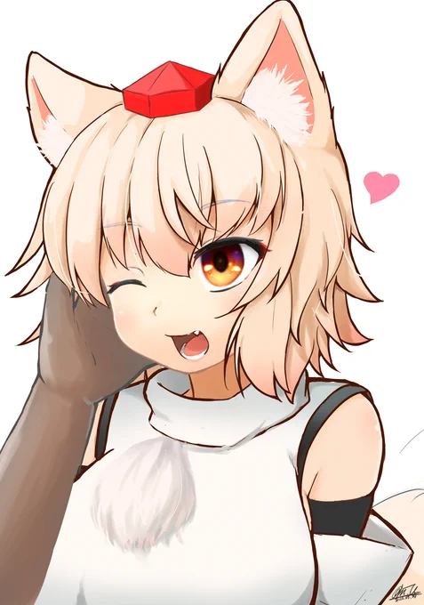 すりすり #東方Project #東方 #犬走椛 #ケモミミ #けもみみ  