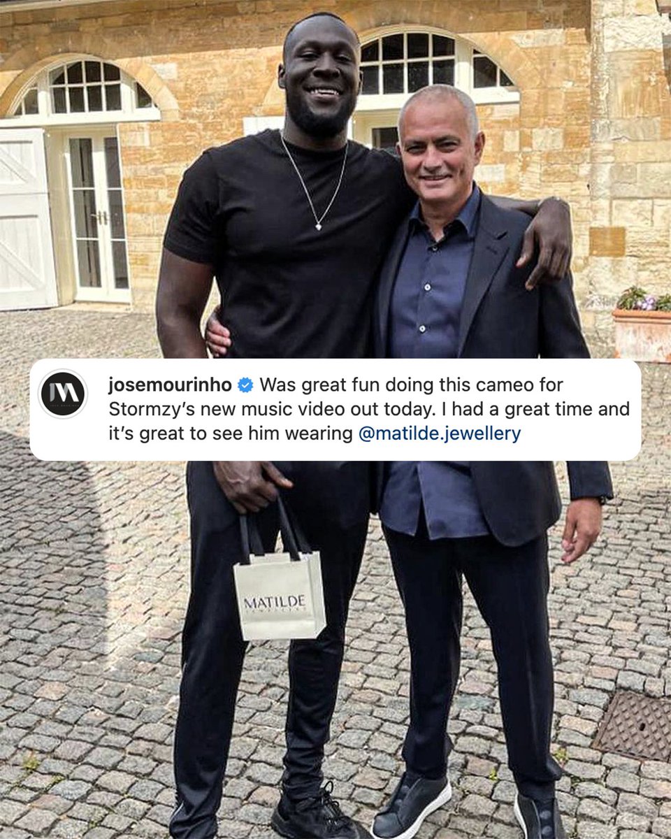 Jose Mourinho made a cameo in Stormzy's new music video.

The collaboration we didn't think we needed 🙌