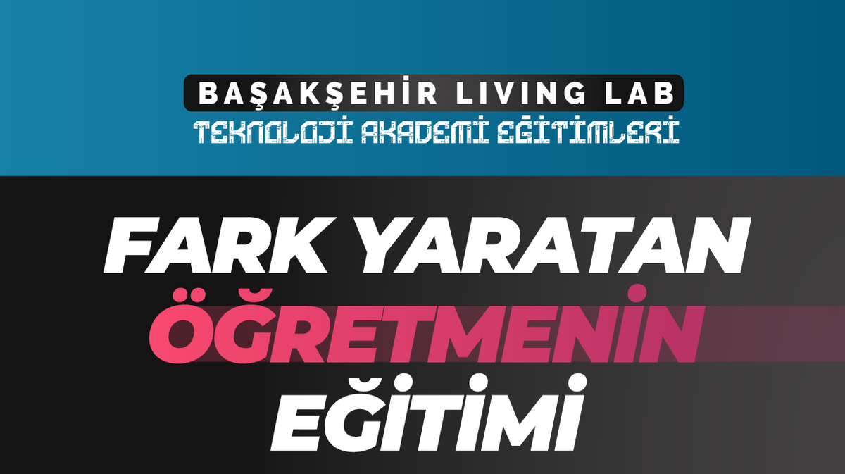 blivinglab's tweet photo. ✨Fark Yaratan Öğretmenin Eğitimi

🗓️14 Ekim 2022 Cuma Tarihinde başlıyor..
⏰12.00-17.00 
📍Çevrimiçi
 Detaylı Bilgi;
🌐https://t.co/offtOrpO5F
📲Başakşehir Mobil Uygulaması https://t.co/CbtAbieUmI
