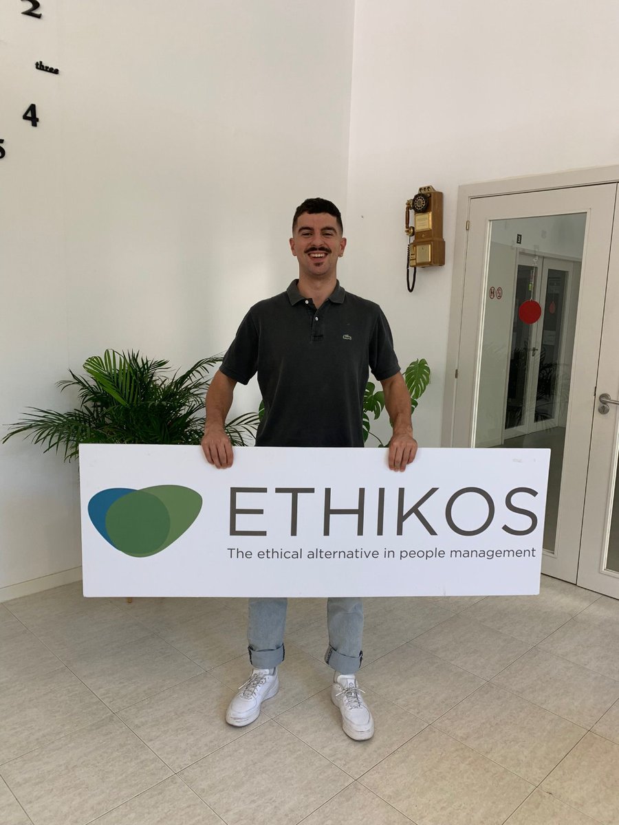 Ethikos30's tweet photo. Today we have double the celebration!🥳
Welcome to Friday and welcome to Victor Rebollo as #BusinessDevelopment in Ethikos! 💪💚
#ETHIKOS #seleccionporvalores #nakedculture #valuesquaresmethodology #team #rrhh #recruiting #sostenibilidad #igualdad #DEI https://t.co/xtSaFN5ZYI