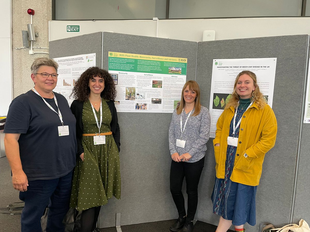 FDrizou's tweet photo. Last day of the 1st International #PlantHealthConference today. Great representation of our team @The_RHS #PlantHealth and the diverse work we do #biosecurity #entomology #phytopathology https://t.co/ZGBDhiH5ST