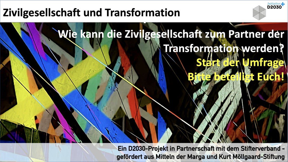 D2030 plus (@initiatived2030) on Twitter photo Wir brauchen Eure Unterstützung! Bitte beteiligt Euch an der Umfrage. Zum Hintergrund: fosteringinnovation.de/die-bedeutung-… Zum Umfragelink:
questionpro.eu/a/TakeSurvey?t… <a href="/kommlabor/">Labor für Kommunikation</a> <a href="/AlexanderFink77/">Alexander Fink</a> <a href="/VBanholzer/">Volker Banholzer</a> <a href="/schfrrn/">René Schäfer</a> @foresight_lab <a href="/gsohn/">gsohn</a> <a href="/boydroid/">Droid Boy</a> <a href="/wozukunft/">Gregor Hagedorn @wozukunft@fediscience.org</a> <a href="/DirkLangolf/">Dirk Böttner-Langolf</a> @foresight_lab Wir brauchen Eure Unterstützung! Bitte beteiligt Euch an der Umfrage. Zum Hintergrund: fosteringinnovation.de/die-bedeutung-… Zum Umfragelink:
questionpro.eu/a/TakeSurvey?t… <a href="/kommlabor/">Labor für Kommunikation</a> <a href="/AlexanderFink77/">Alexander Fink</a> <a href="/VBanholzer/">Volker Banholzer</a> <a href="/schfrrn/">René Schäfer</a> @foresight_lab <a href="/gsohn/">gsohn</a> <a href="/boydroid/">Droid Boy</a> <a href="/wozukunft/">Gregor Hagedorn @wozukunft@fediscience.org</a> <a href="/DirkLangolf/">Dirk Böttner-Langolf</a> @foresight_lab