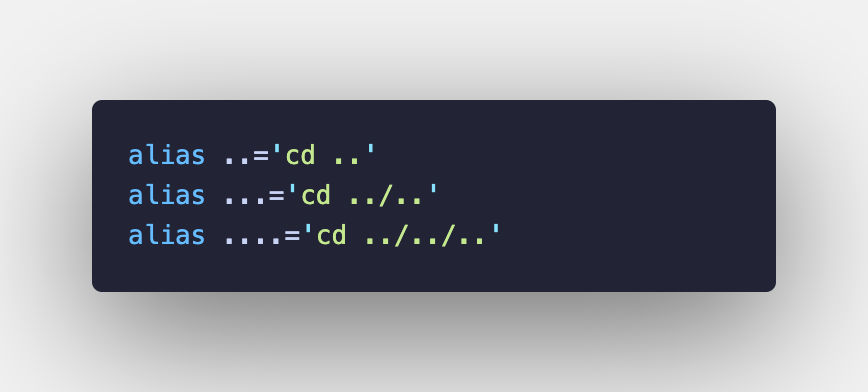 Add these aliases to your terminal. Thank me later.