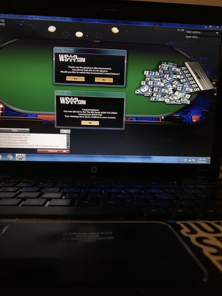 thadealah's tweet photo. Close one. #poker #pokeronline #waop https://t.co/ft5gfyPbre