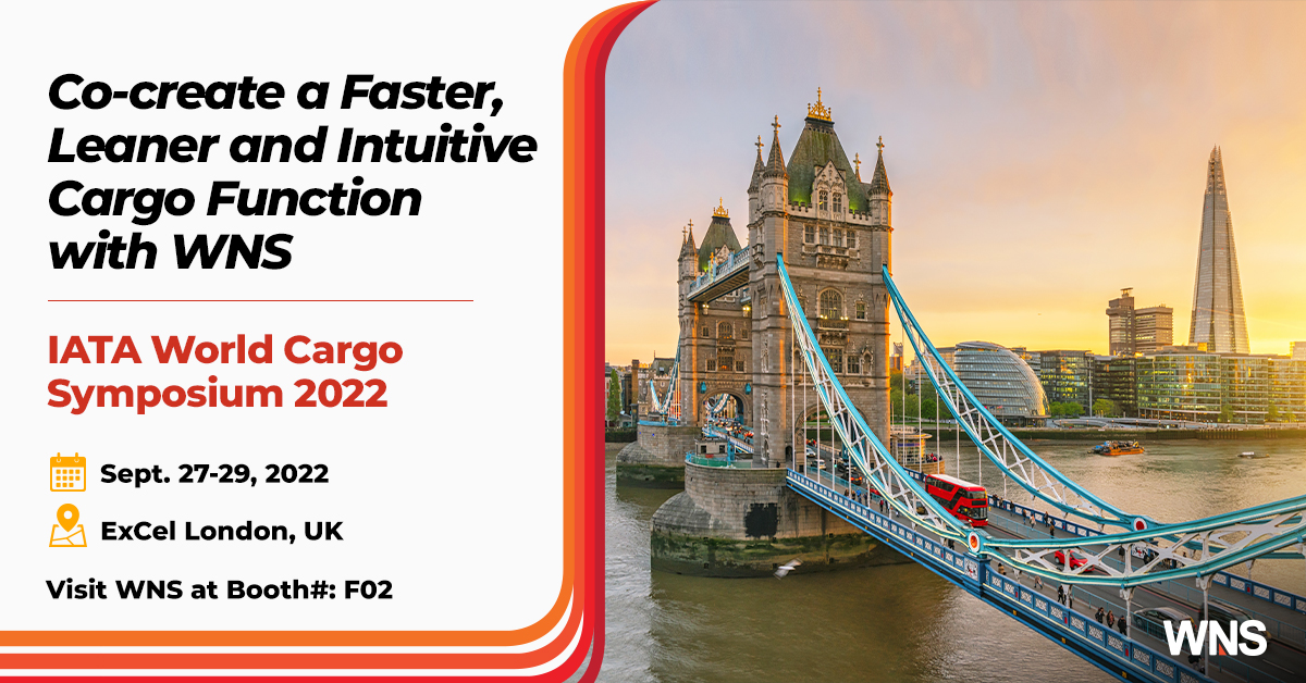 wnsholdings's tweet photo. WNS will be at the IATA World Cargo Symposium in London as a key exhibitor. If you plan to visit, drop by our booth #F02 to know more: https://t.co/7D4Meohise
#Airline #Cargo #AirCargoOperations #Aviation #Automation https://t.co/67quI7eXGP