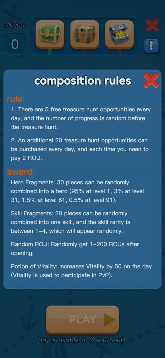 StormMetaHamia's tweet photo. We have unlocked the hunting feature, everyday you will be given 5 free hunt opportunities to win prizes.
Each additional hunt will cost 2ROU.
Chance to win up to 200ROU!!!!!!
Happy Hunting! https://t.co/smGxG7bcOb