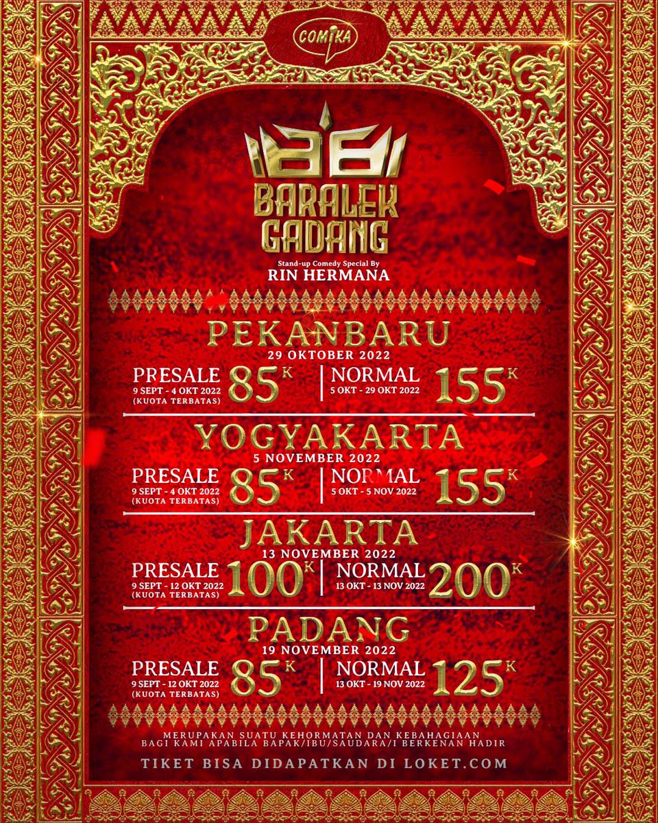 Setelah berlayar di KUNDANG,
saya lanjutkan perjalanan ke BARALEK GADANG!

Bismillah 😁